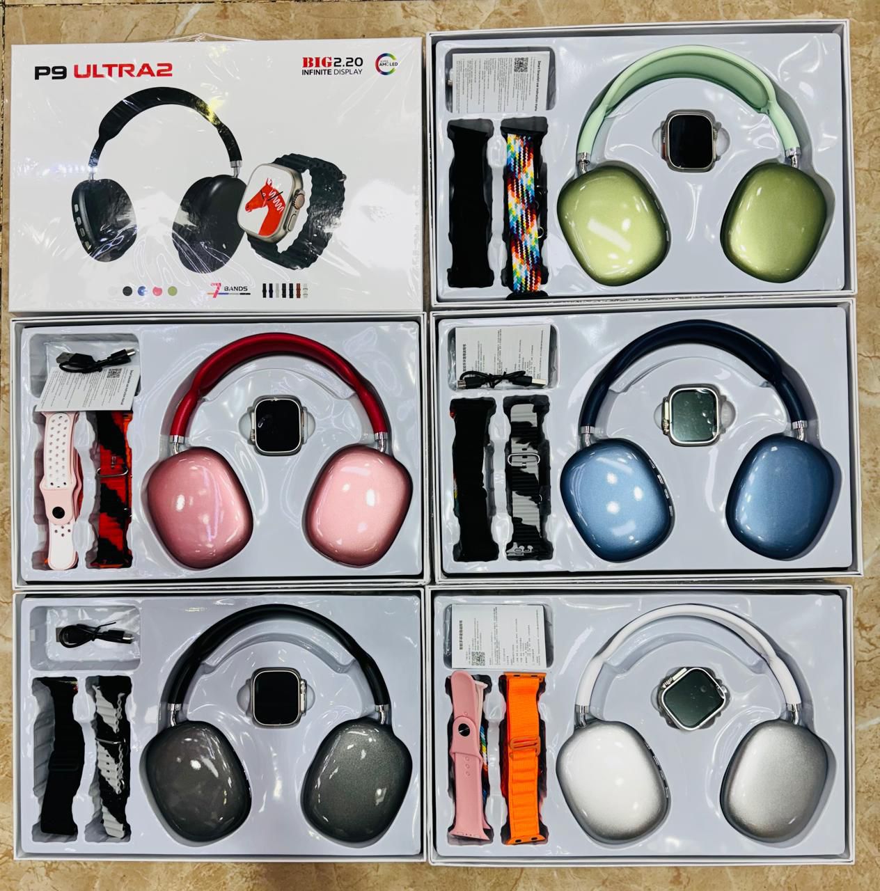 Miniatura 2 de Combo Diadema P9 + Reloj T500 ultra